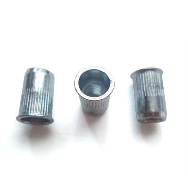 Tuerca remachable cilíndrica moleteada cabeza reducida (Tipo Europeo sin cabeza)