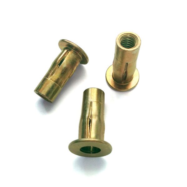 Tuerca remachable cilíndrica ranurada pre engastada cabeza alta (Tipo Europeo ala ancha)